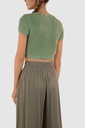 GH23070 Knit Crop Top Lady