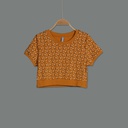 GH23121 Floral Crop Top Lady