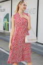 XL313078 Pattern Chiffon Dress Lady