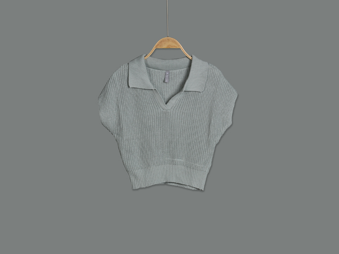 GH23131 Knit Crop Top Lady