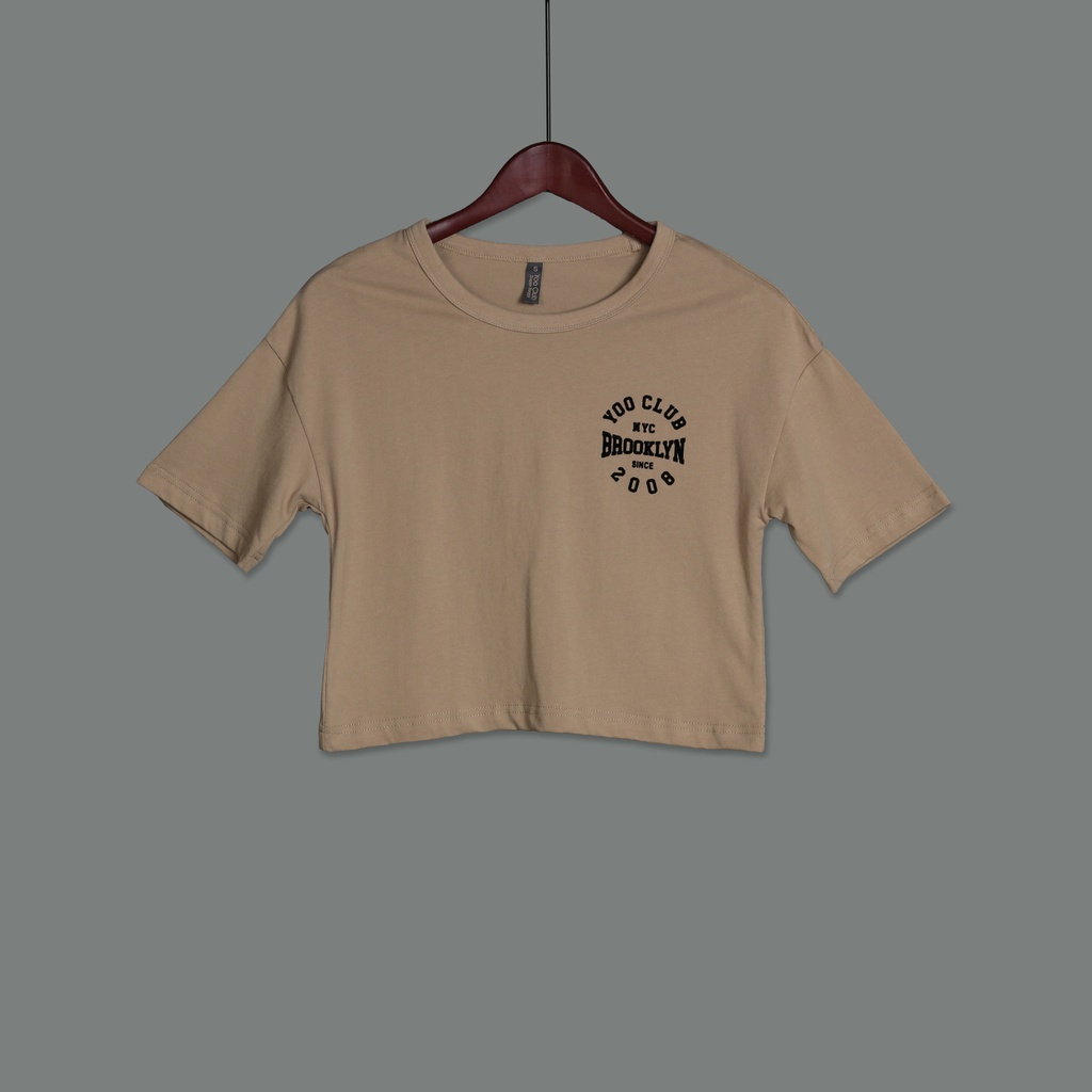 GT23142 Printed Baggy Crop T-Shirt