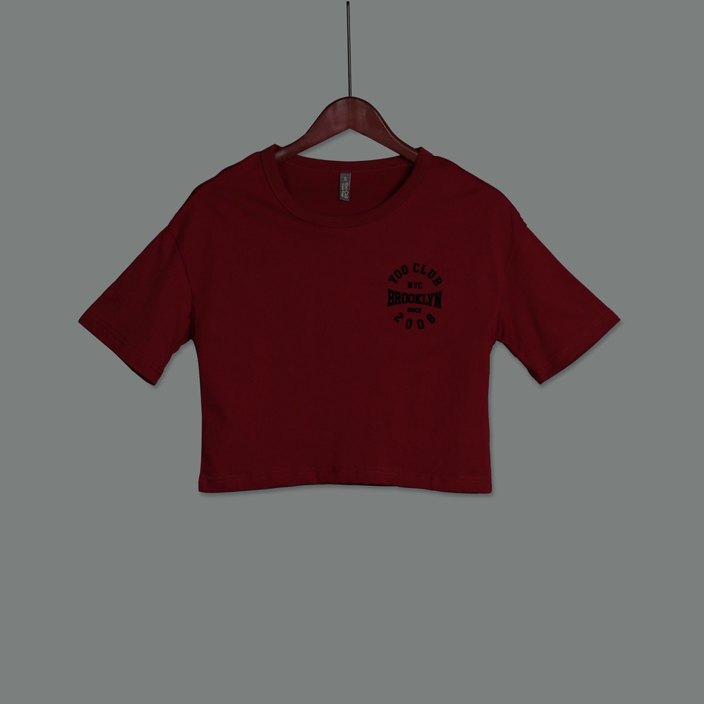 GT23142 Printed Baggy Crop T-Shirt