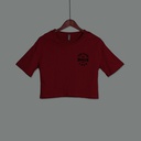 GT23142 Printed Baggy Crop T-Shirt