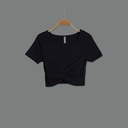 GH23082 Square Neck Crop Top Lady