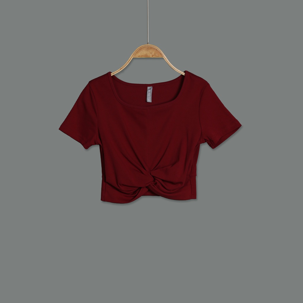 GH23082 Square Neck Crop Top Lady