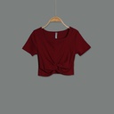 GH23082 Square Neck Crop Top Lady