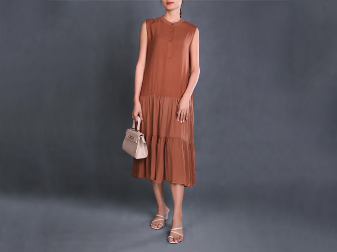 XL313187 Cotton Sleeveless Dress Women