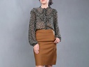 XH113337 Pleated Blouse Lady