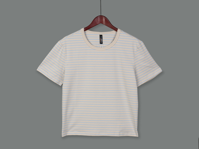 XT213306 Striped Baggy T-shirt Lady