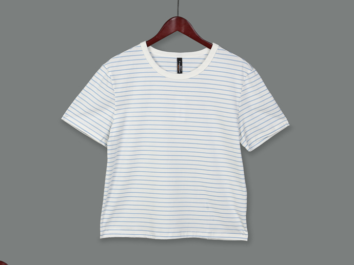 XT213306 Striped Baggy T-shirt Lady
