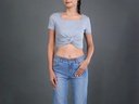GH23364 Square Neck Crop Top Lady
