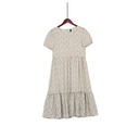 XL212983 Floral Frill Dress Lady