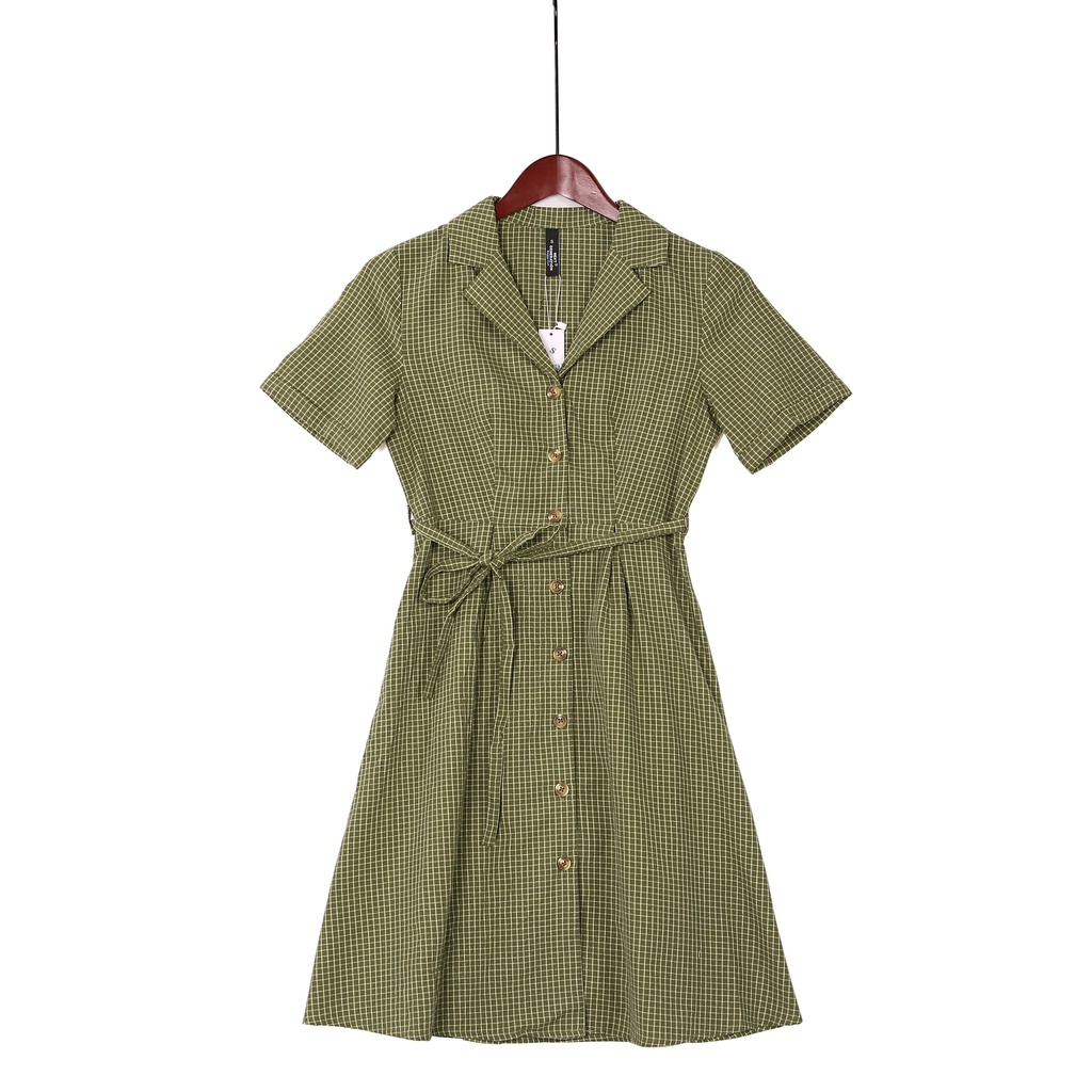 XL212989 Cotton Shirt Dress Lady
