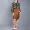 XH113337 Pleated Blouse Lady