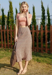 [XK112993] XK112993 Chiffon Skirt Lady