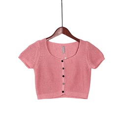 GH23071 Knit Crop Top Lady