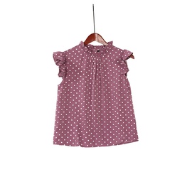 XH313074 Chiffon Frill Top Lady