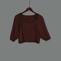 [XH213289] XH213289 Puff Sleeve Top Women