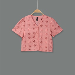 [XH213344] XH213344 Lace Blouse Lady