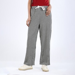[XP113407] XP113407 Gingham Long Pant Lady