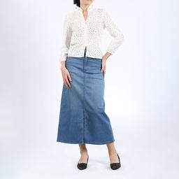 [XK113420] XK113420 Jean Long Skirt Lady
