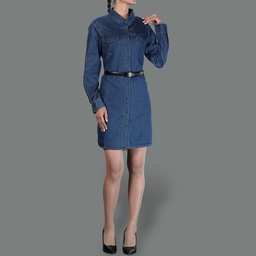 [GD13283] GD13283 Denim Dress Lady