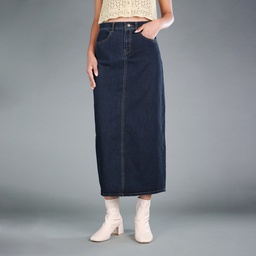 [XK113564] XK113564 Jean Long Skirt Lady