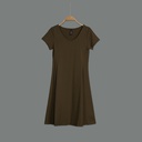 XL213066 Plain Dress Lady