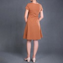 XL213066 Plain Dress Lady