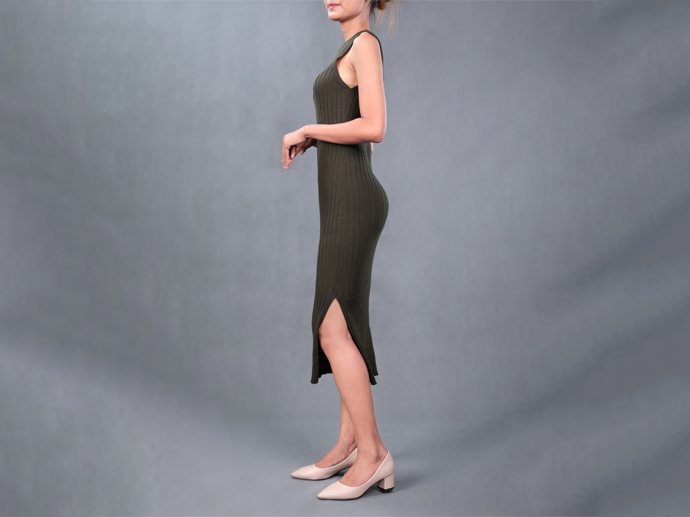 XL313347 Slim Fit Maxi Dress Lady