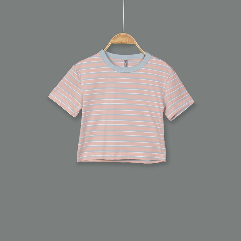 KG21067 Striped Baggy T-Shirt Girl