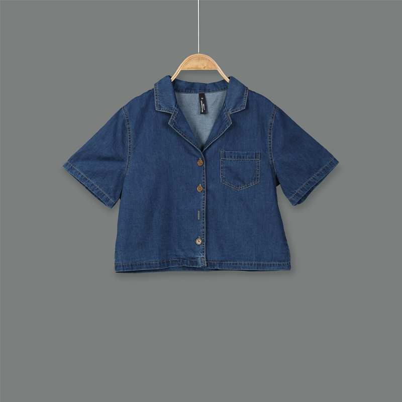 XH213309 Denim Blouse Lady