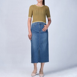 [XH213456] XH213456 Knit Lace Top Lady